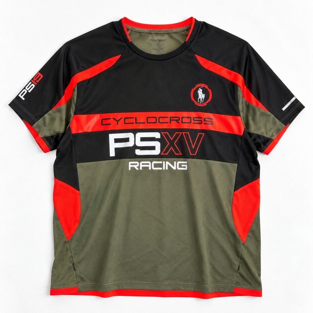 Polo Sport Vintage Ralph Lauren Cyclocross PSXV Racing Jersey Mens XL